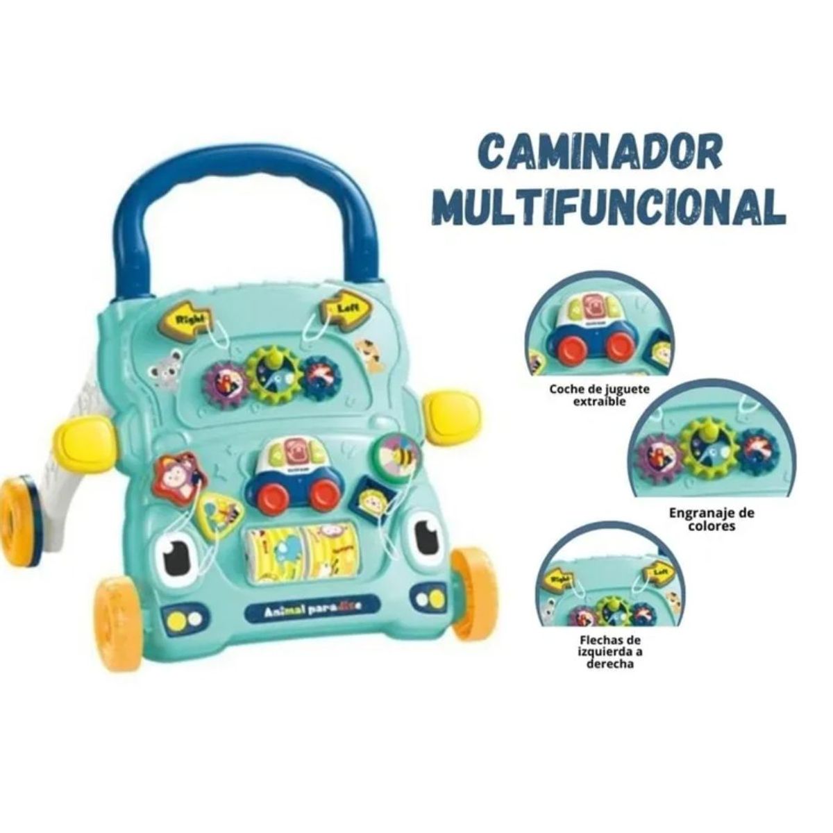 GENERICO - Andador Caminador Musical Estimulación Para Bebé Azul