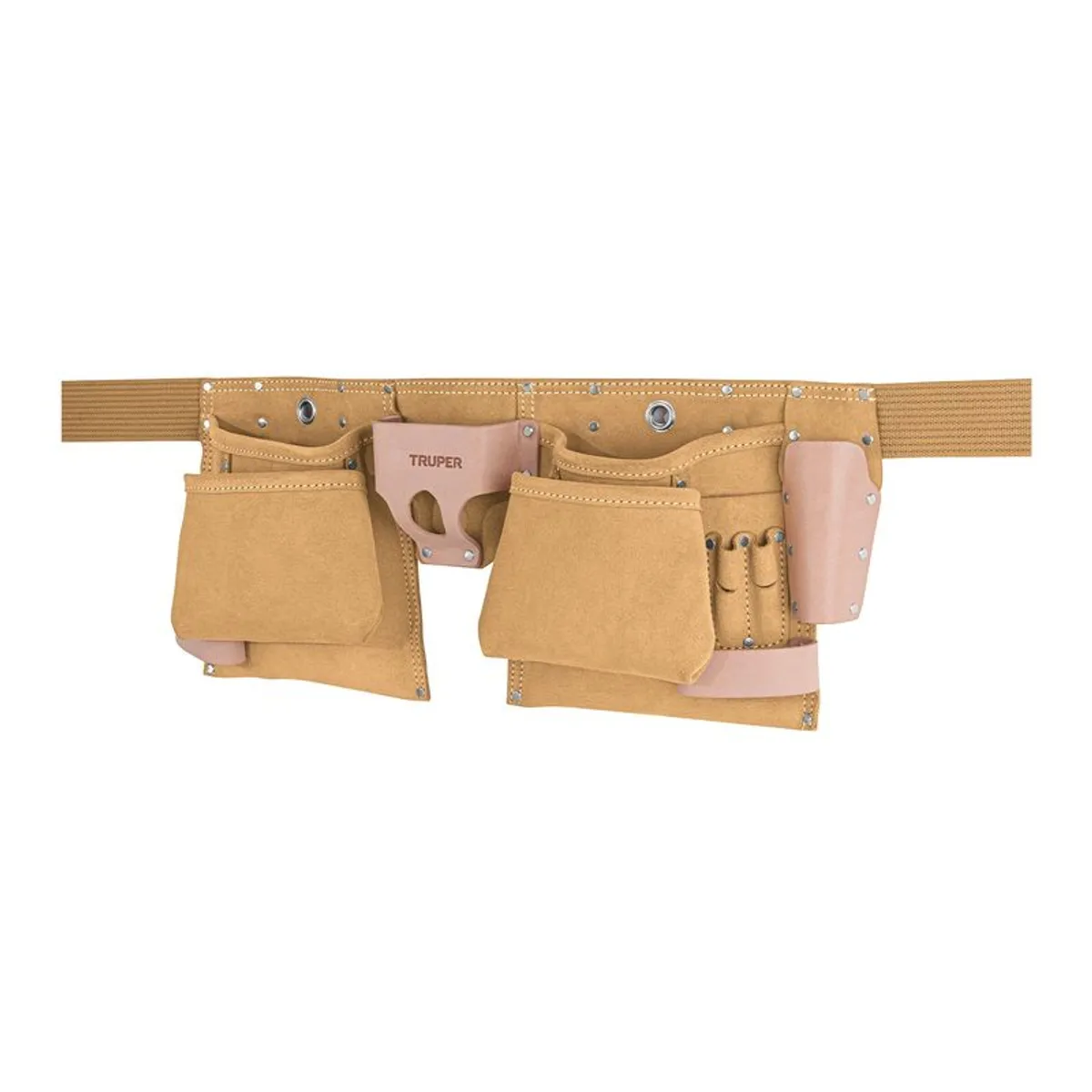 TRUPER - Porta herramientas de carnaza con 13 compartimentos Truper - 11537