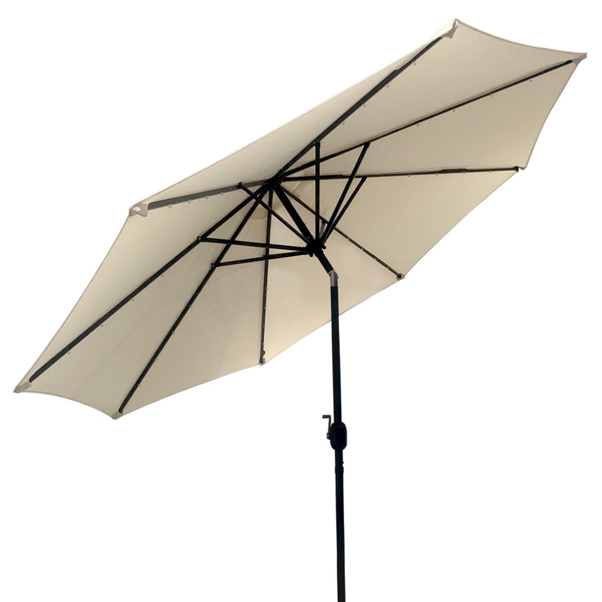 NOVAHUS - Sombrilla Quitasol Con Iluminación Solar Beige