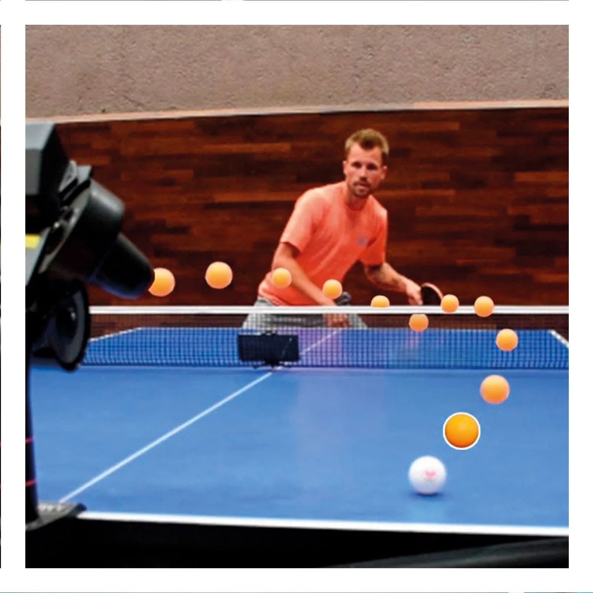 GENERICO - Pack4 Pelotas para Ping Pong en Color Anaranjado