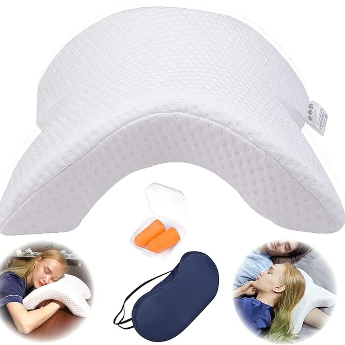 GENERICO - Almohada Apoya Brazo Con Memoria Espalda Cuello