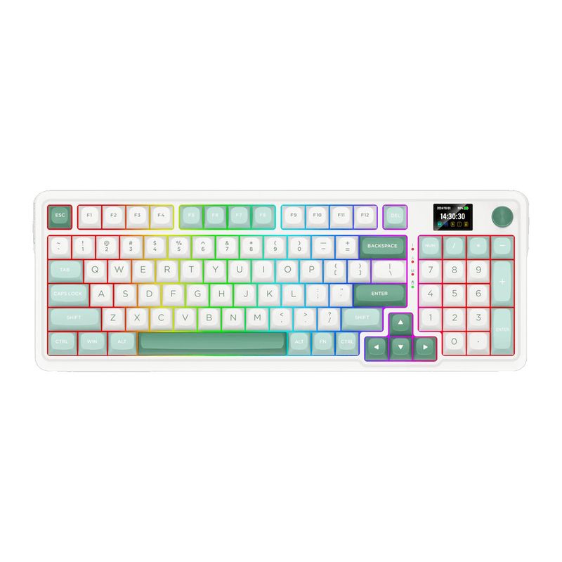 REDRAGON - Teclado Gamer Redragon Galatin Pro K719Wg WhiteGreen