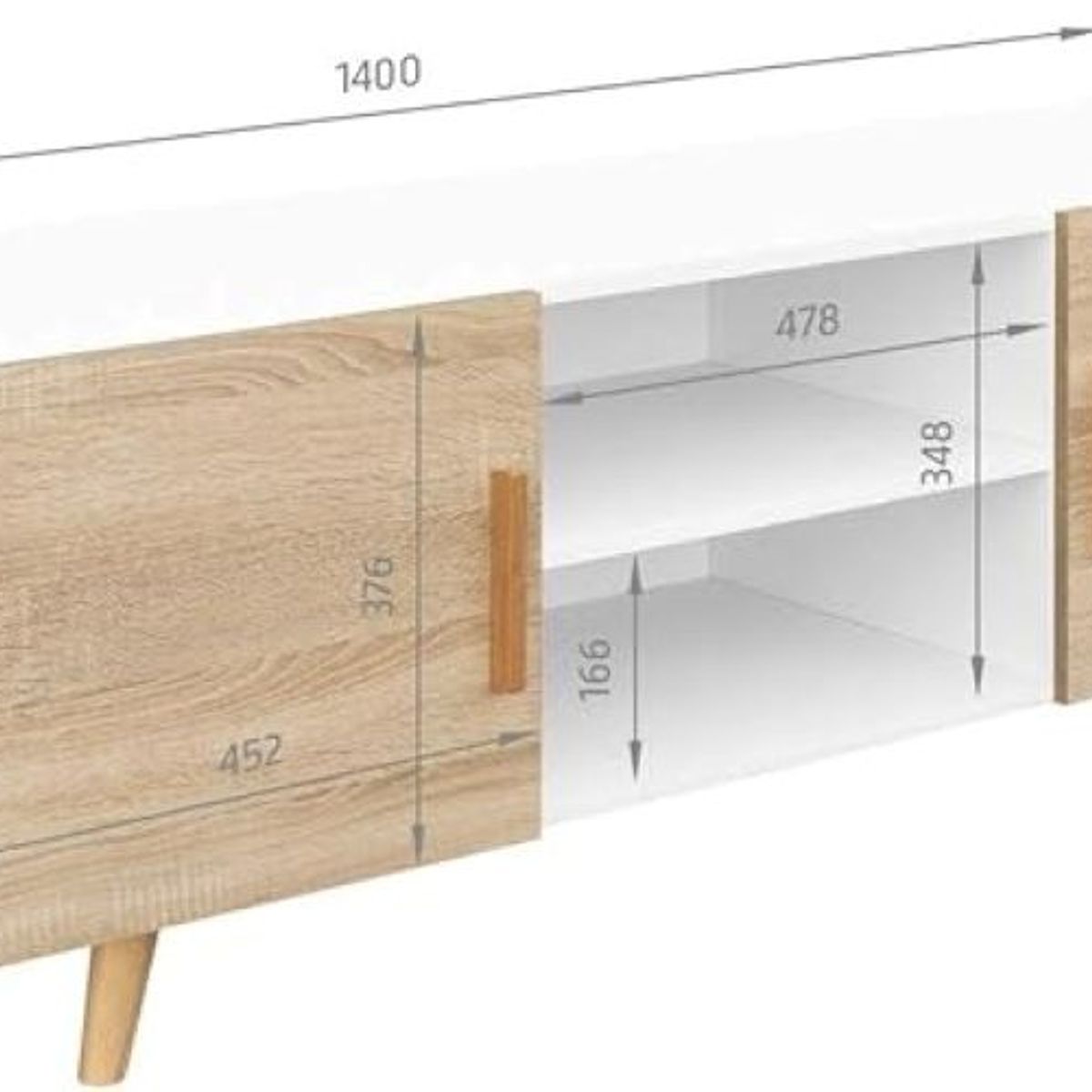 NACION MUEBLES - MESA PARA TV JOSE NACION MUEBLES
