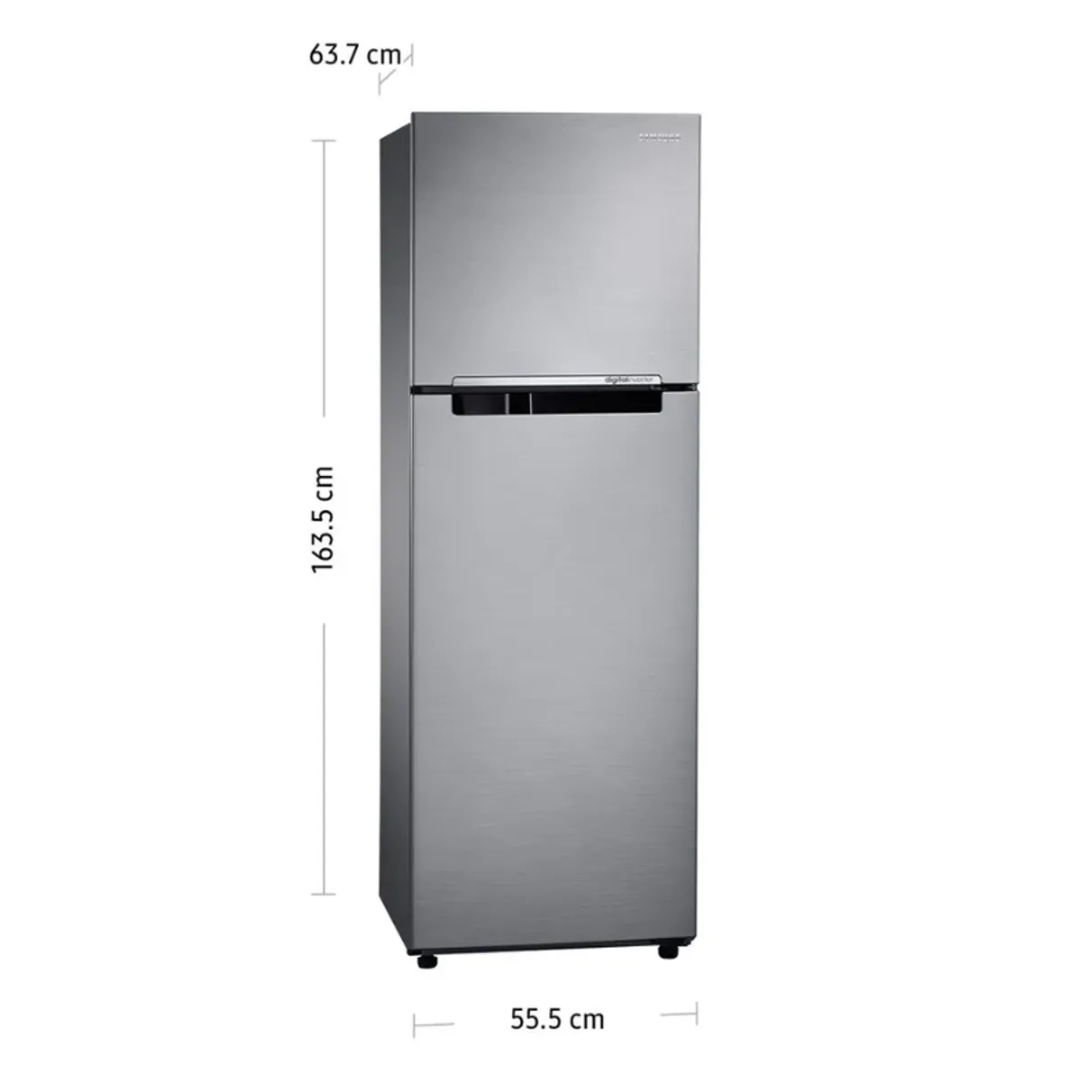 SAMSUNG - Refrigeradora Samsung RT25FARADS8 Top Freezer 255L Inox