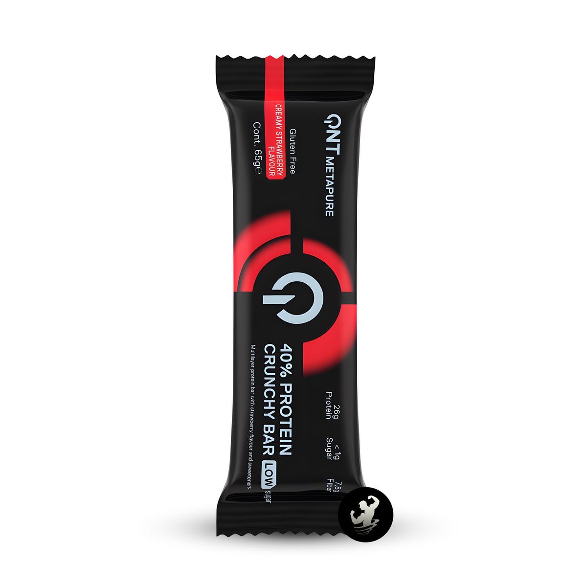 Qnt - Caja x 12 barras de proteína crunchy QNT - Creamy Strawberry