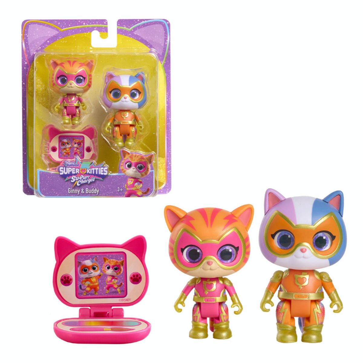 DISNEY CLASICOS - SUPER KITTIES 2 PACK DE FIGURAS SET CON ACCESORIOS