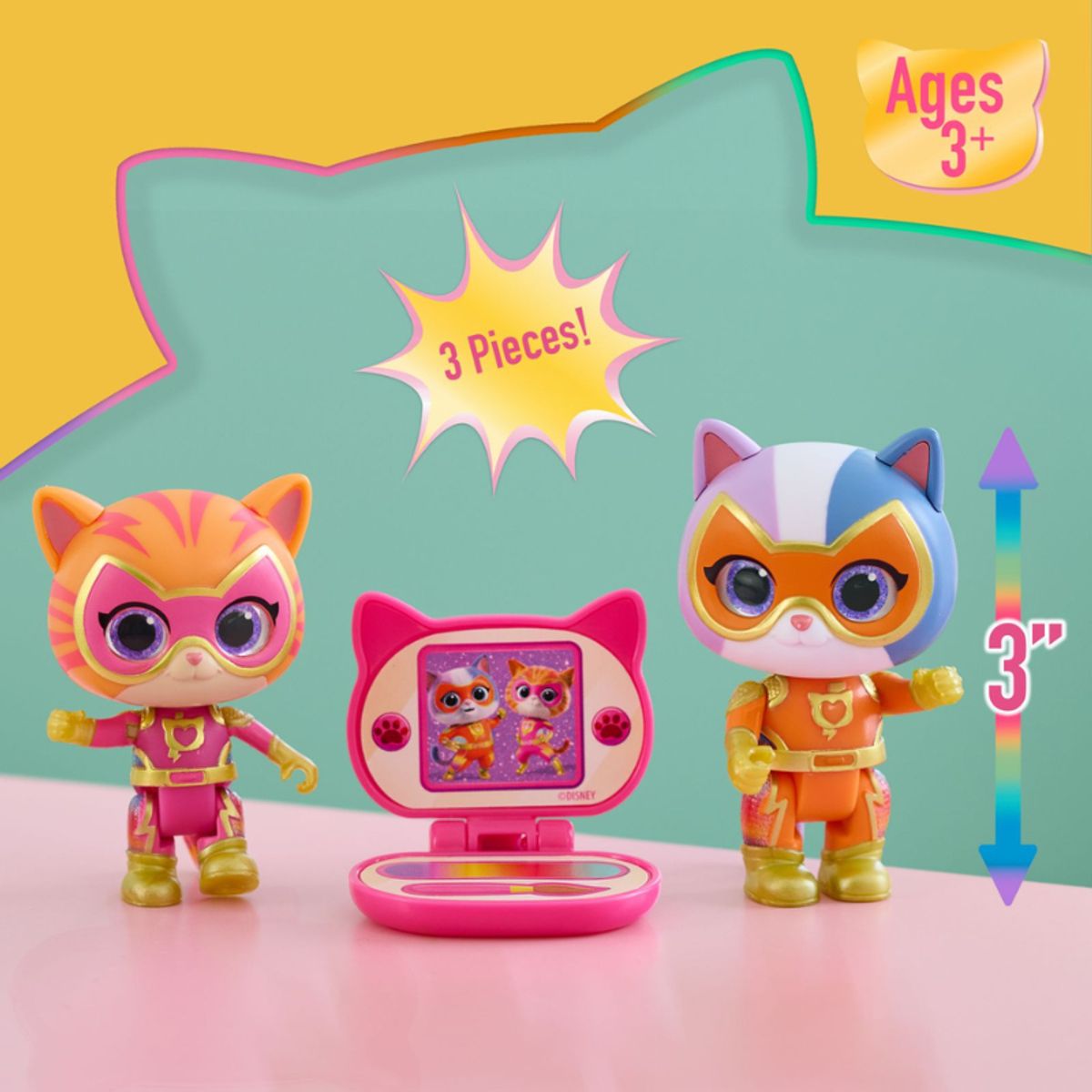 DISNEY CLASICOS - SUPER KITTIES 2 PACK DE FIGURAS SET CON ACCESORIOS