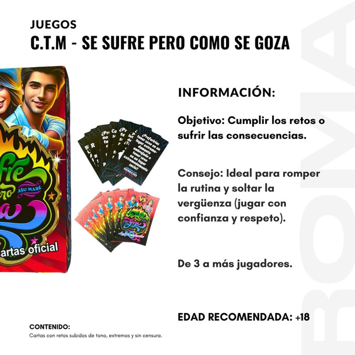 GENERICO - CTM SE SUFRE PERO COMO SE GOZA- JUEGO DE MESA