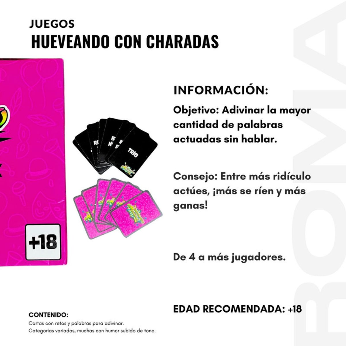 GENERICO - PACK 3 HUEVEANDO CON CHARADAS - JUEGO DE MESA