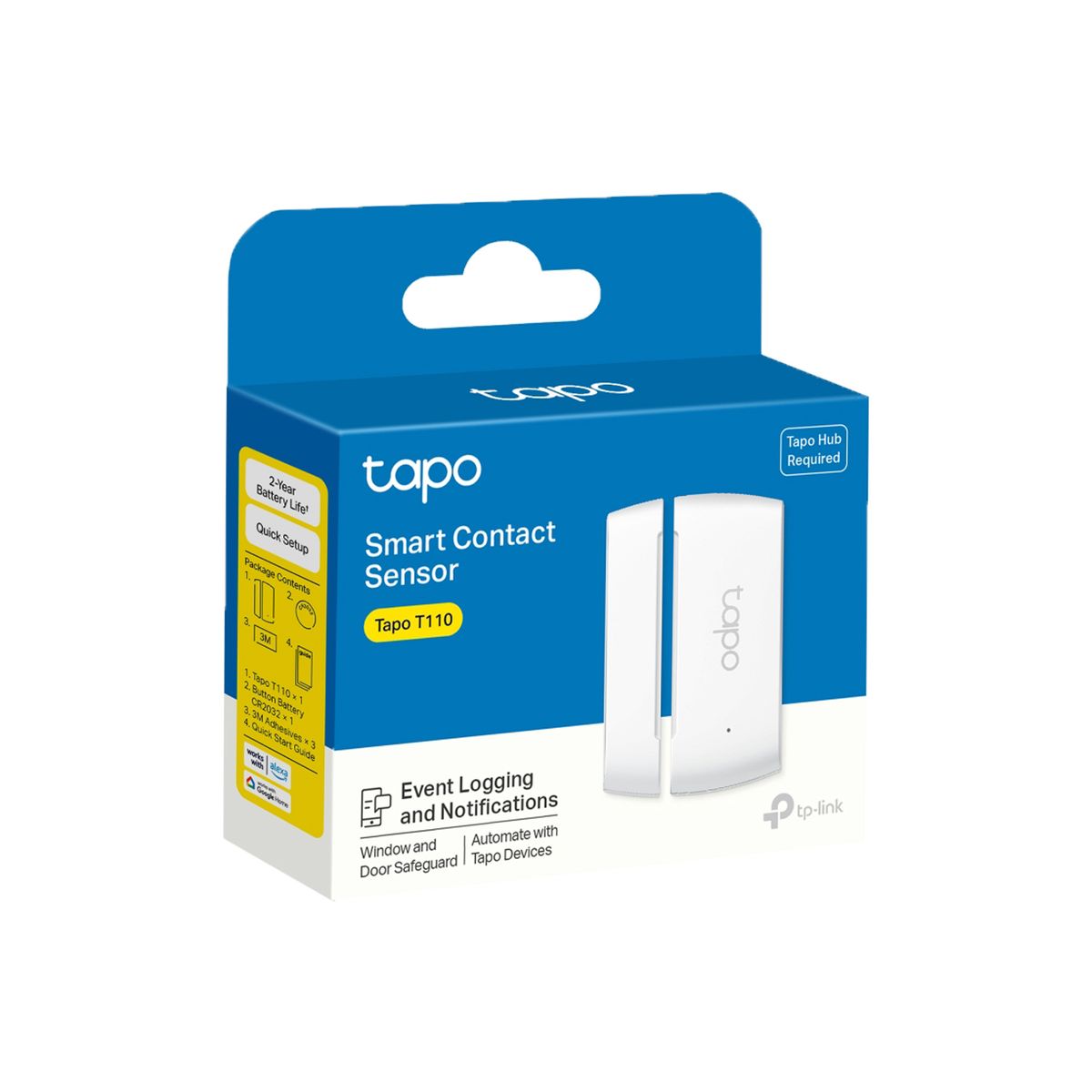 TP LINK - Tapo T110 Sensor de Contacto Ventanas y Puertas Inteligente