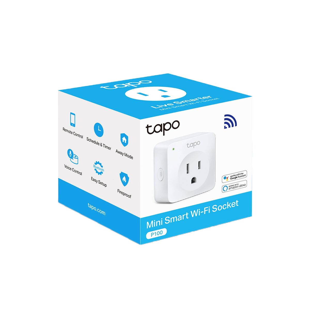 TP LINK - Tapo P100 Mini Enchufe Inteligente Wifi Ahorro de energía