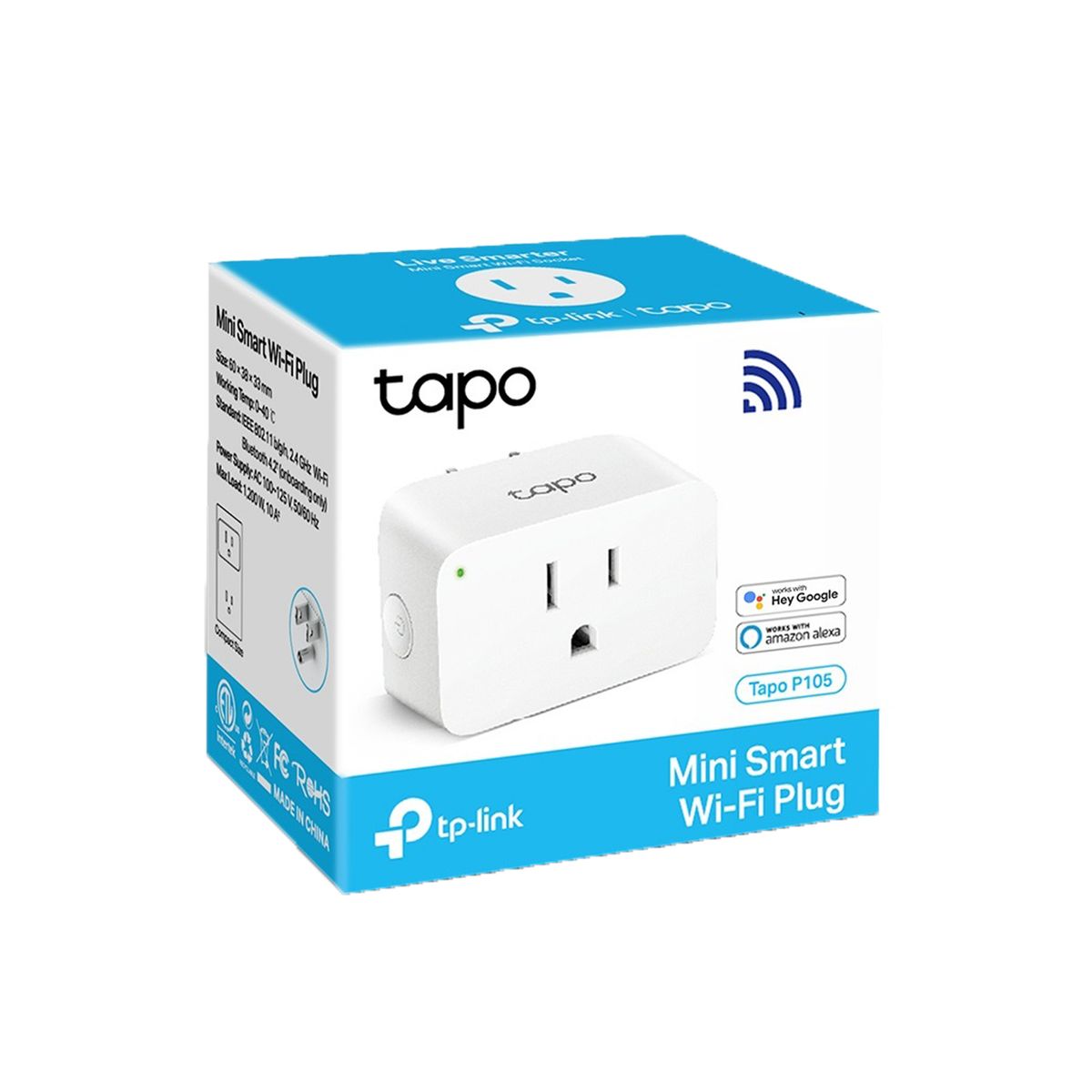 TP LINK - Tapo P105 Enchufe Mini inteligente Wi-Fi Modo