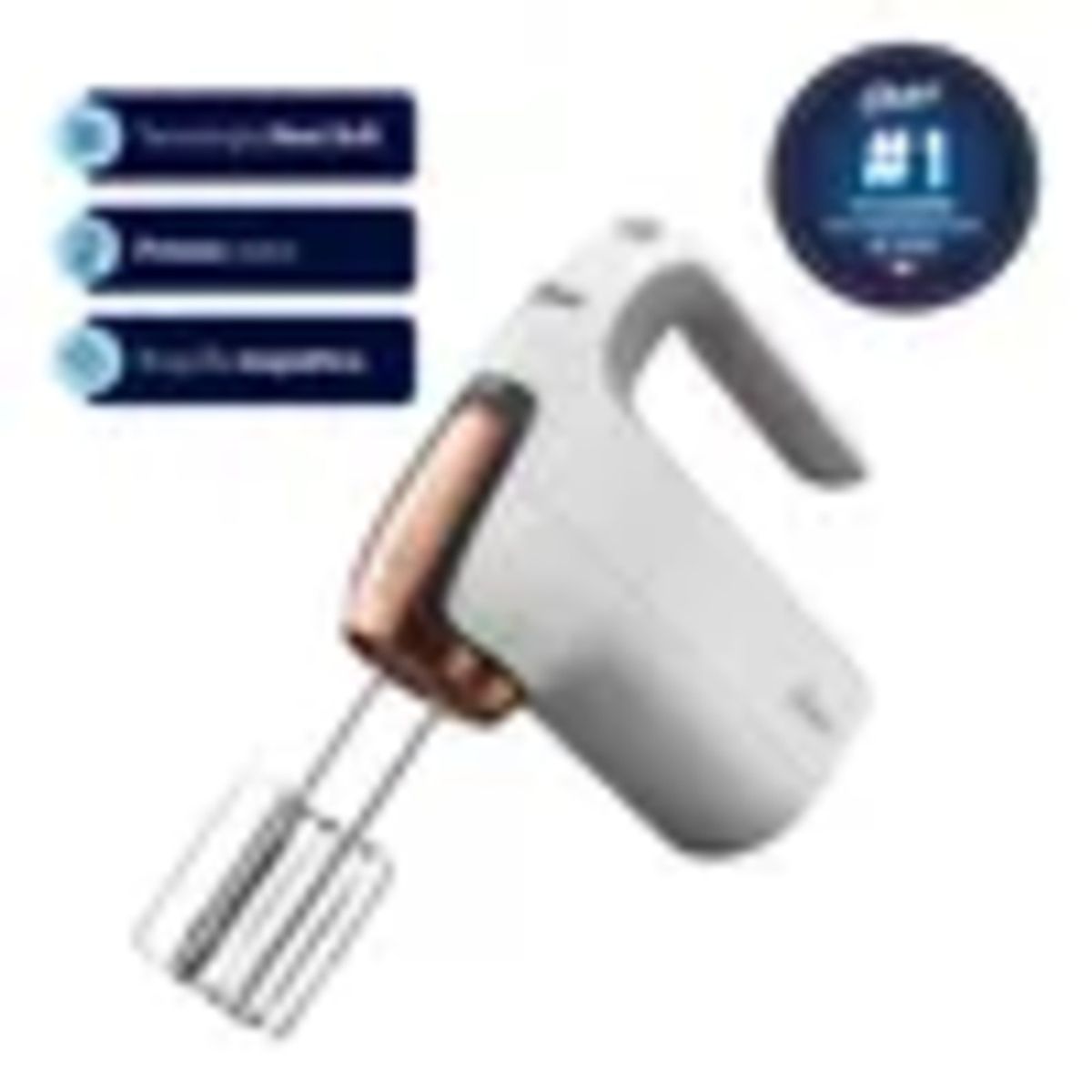 OSTER - Batidora de mano tecnología HeatSoft FPSTHMAMR-053