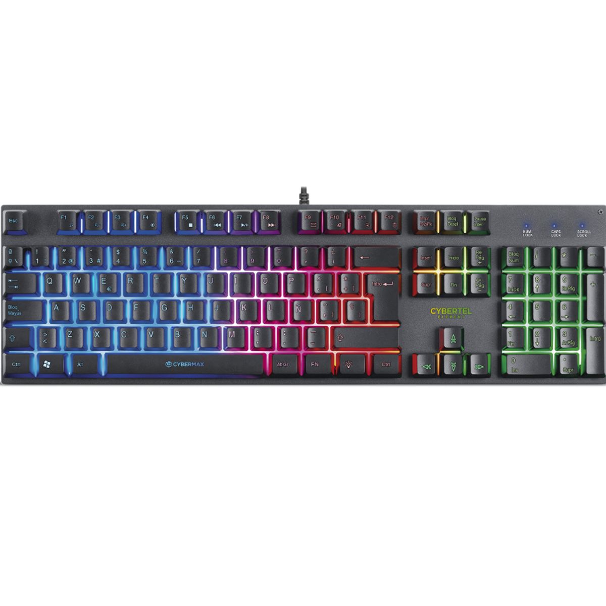 CYBERTEL - Teclado Gamer color negro Cybertel ELEMENT CYB K500
