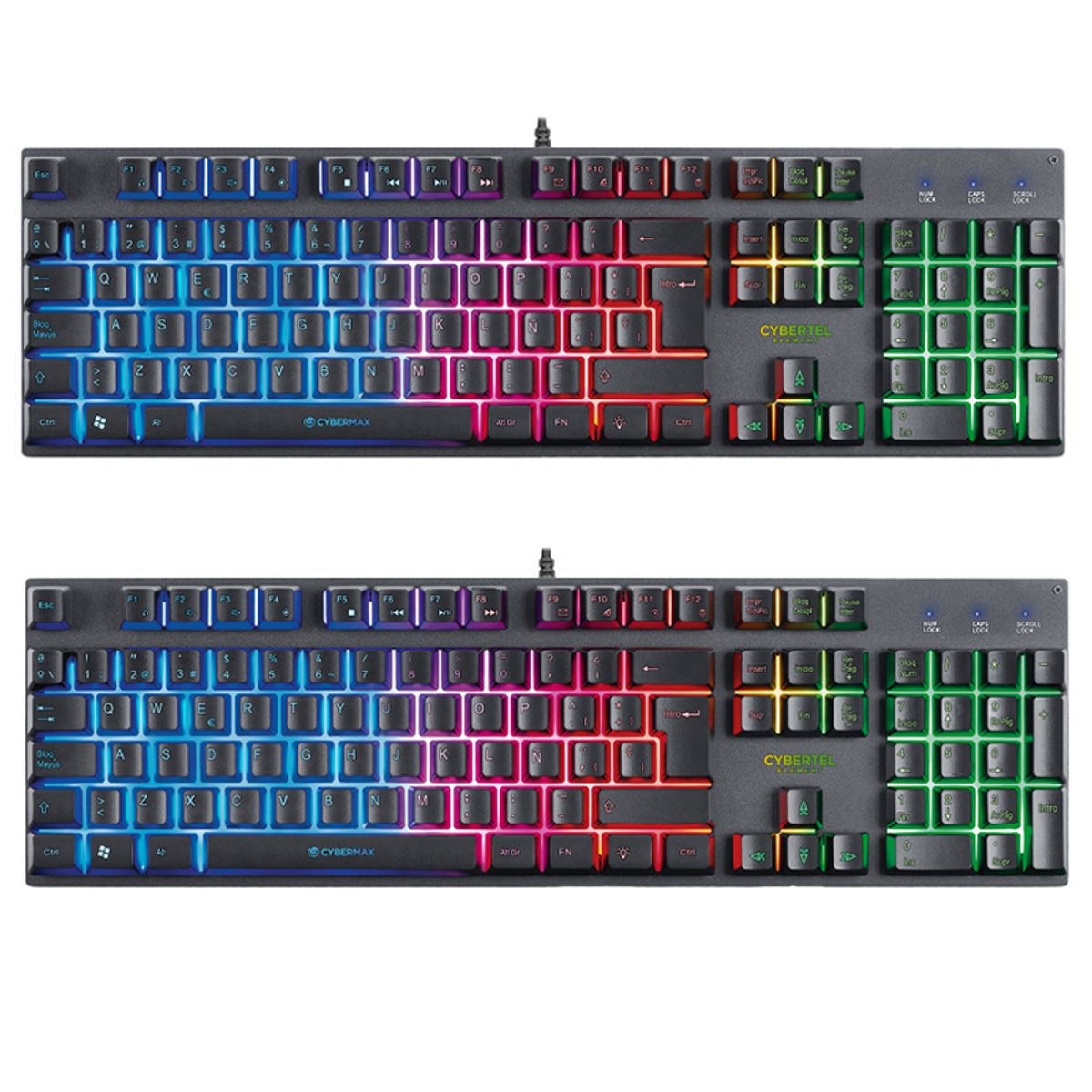 CYBERTEL - Teclado Gamer color negro Cybertel ELEMENT CYB K500