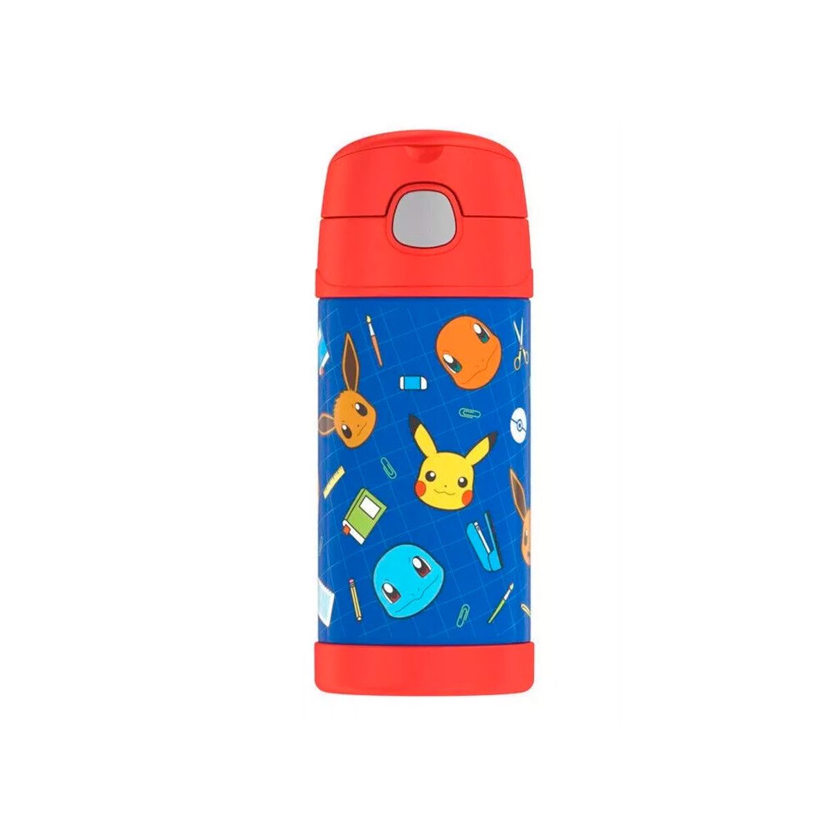 THERMOS - Pokemon Thermos Botella De Acero Red and Blue
