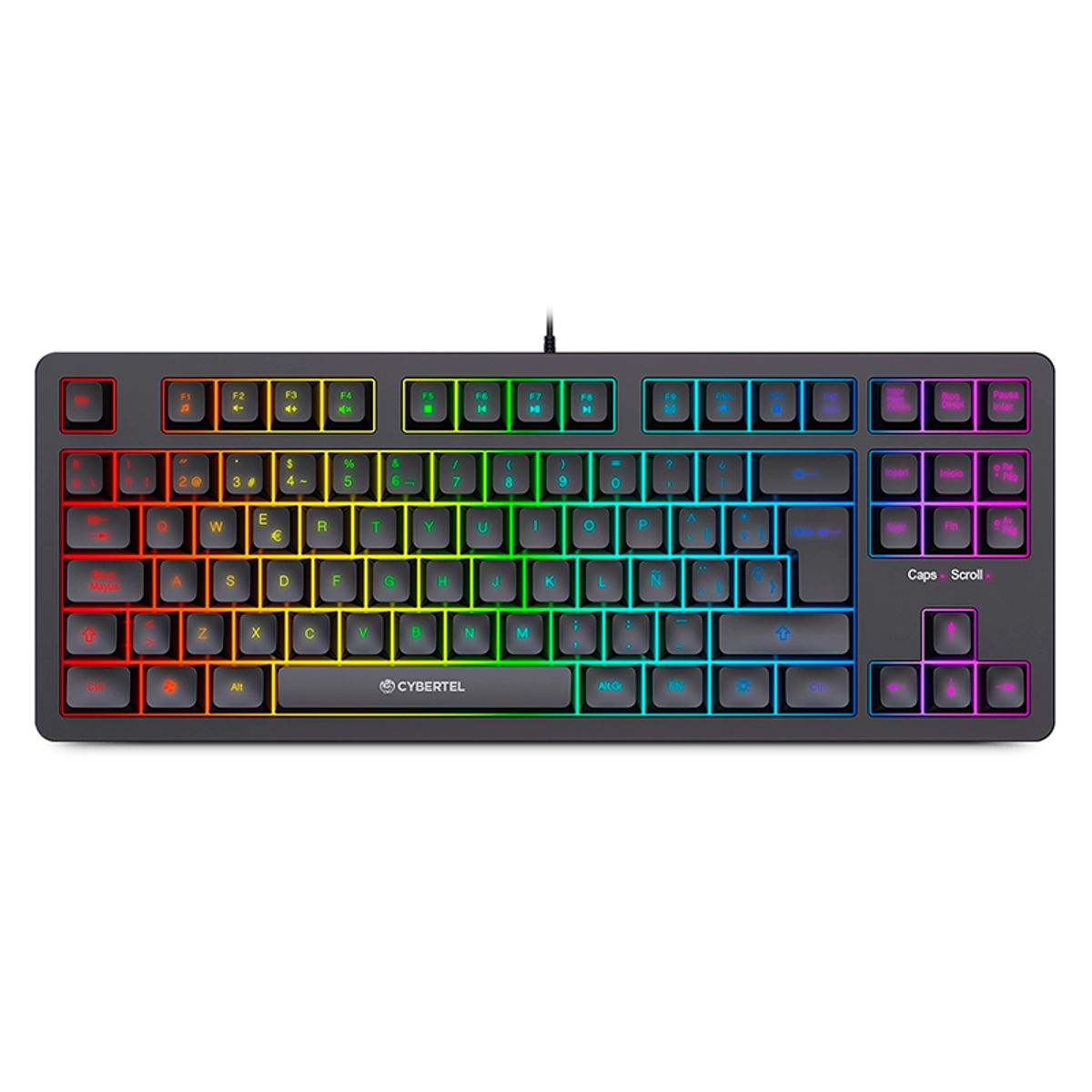 CYBERTEL - Teclado Gamer color negro Cybertel KILLER CYB K501