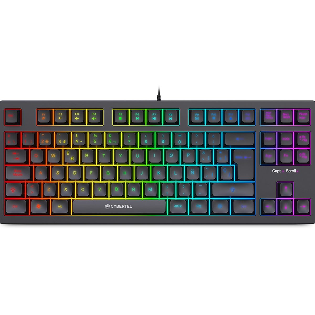CYBERTEL - Teclado Gamer color negro Cybertel KILLER CYB K501