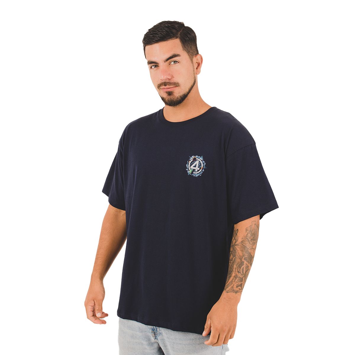 MARVEL - POLO OVERSIZE MC LOS 4 FANTASTICOS HOMBRE