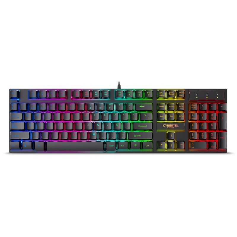 CYBERTEL - Teclado Gamer color negro Cybertel XTREME BLACK CYB K505
