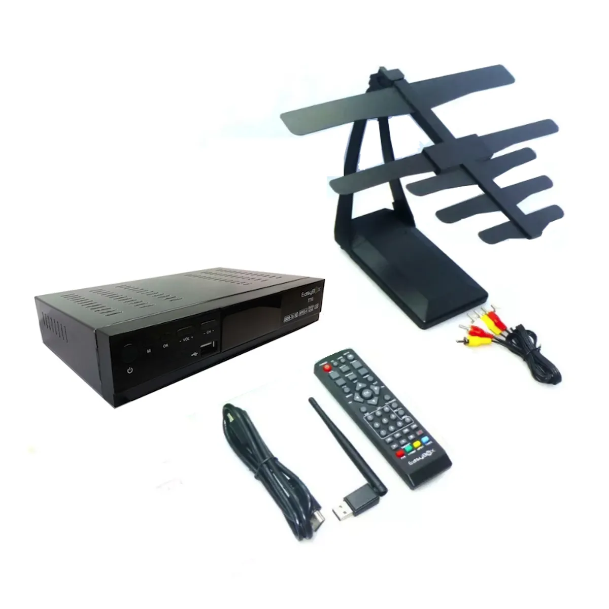 B BOX - ANTENA Y SINTONIZADOR Y WIFI PARA TELEVISOR ANTIGUO HD YOUTUBE