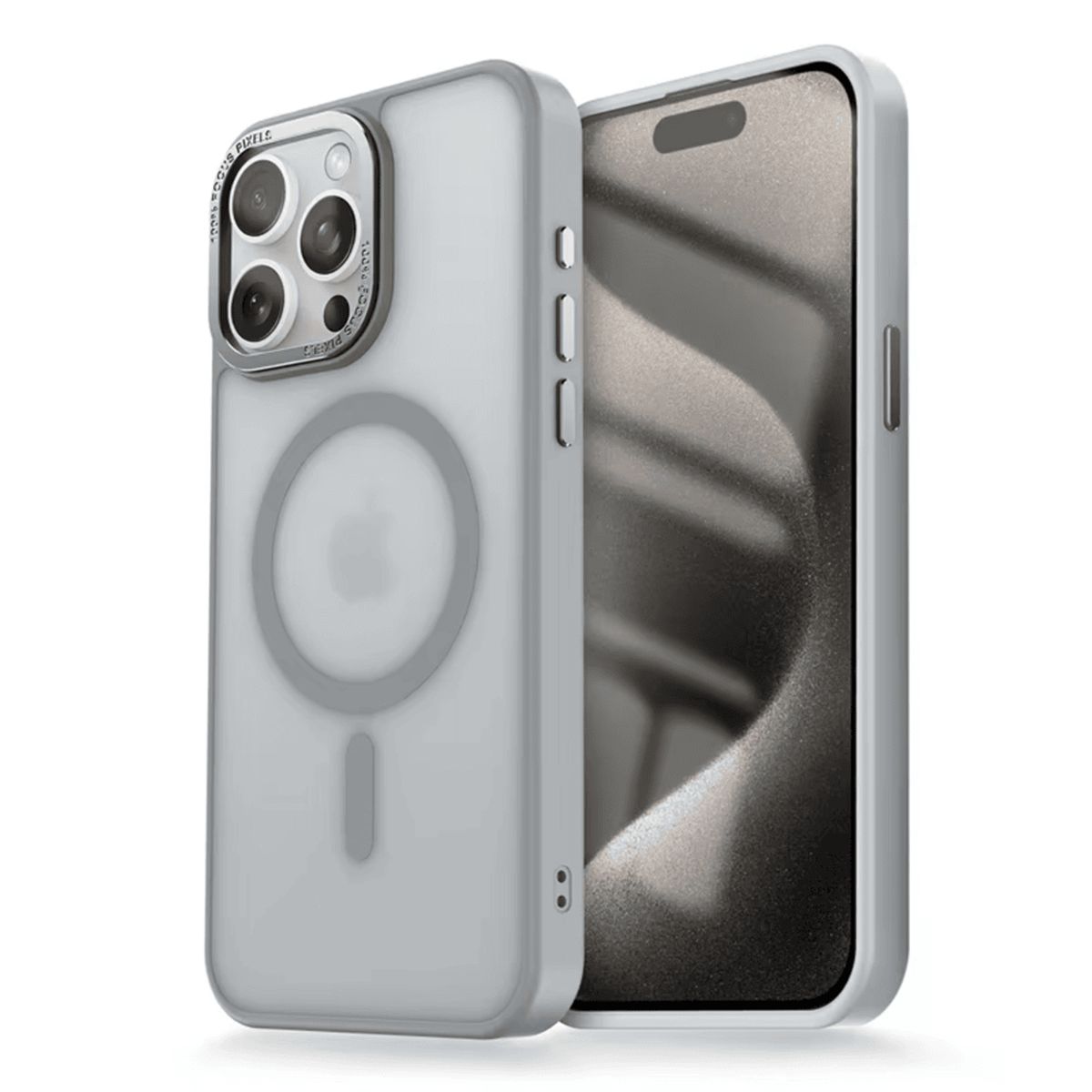 GENERICO - Funda para Samsung S25 Plus Magsafe Ahumado Mate Gris