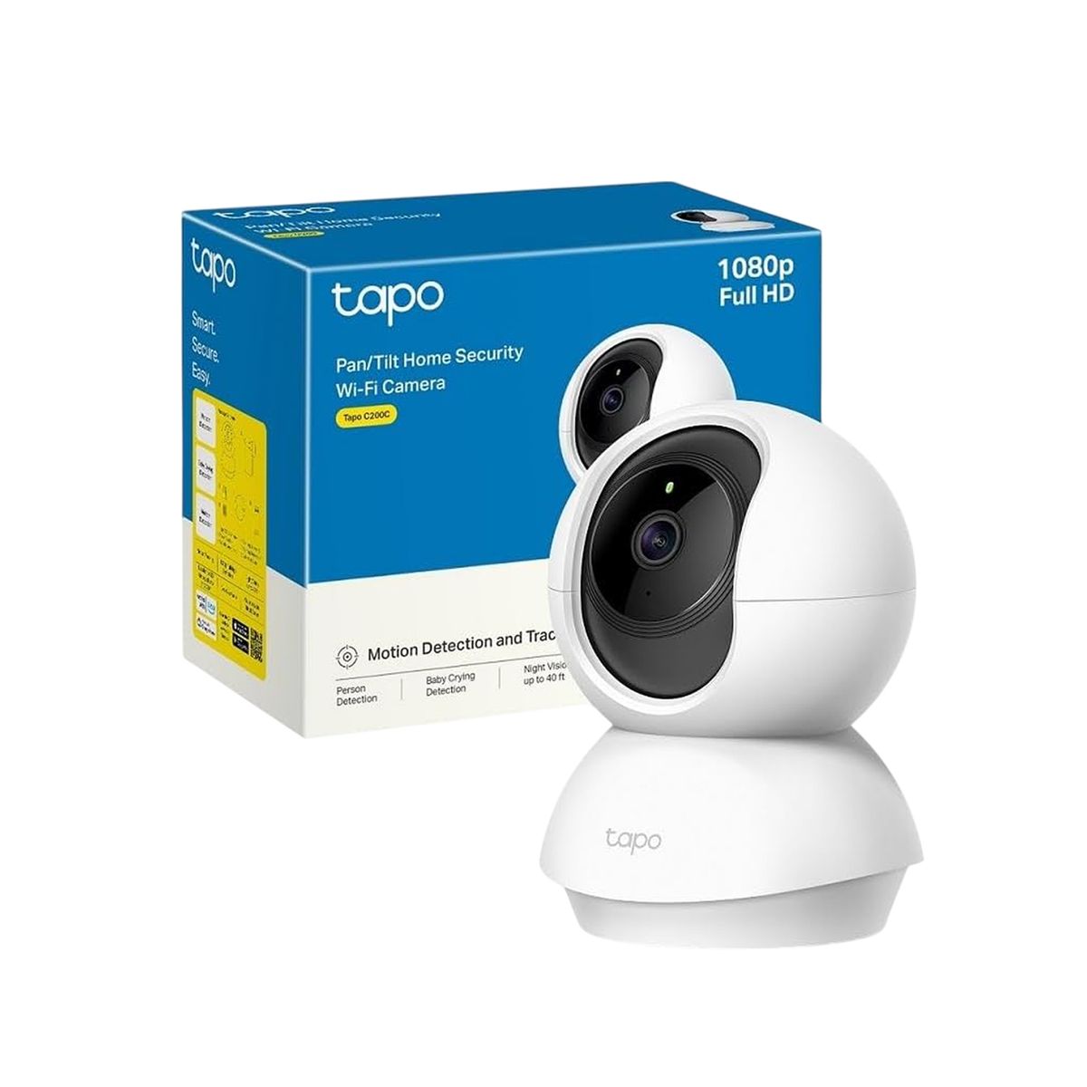 TP LINK - Tapo C200C FHD Cámara Seguridad Audio Bidireccional Giratoria 360