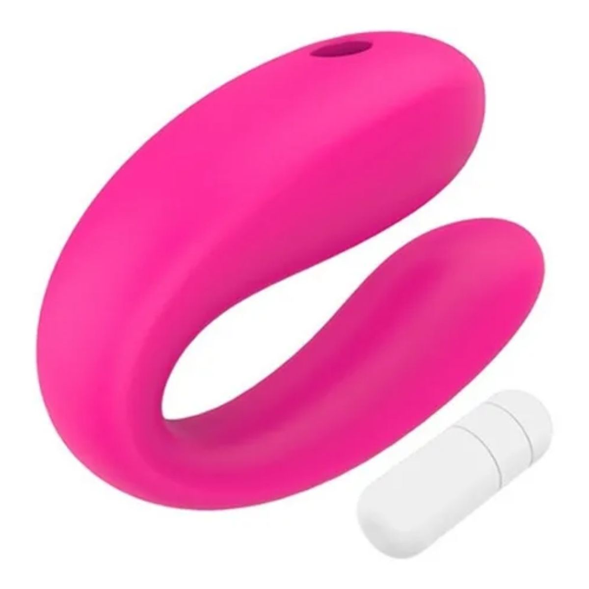 GENERICO - VIBRADOR TIPO U ESTIMULADOR DE CLITORIS Y PUNTO G