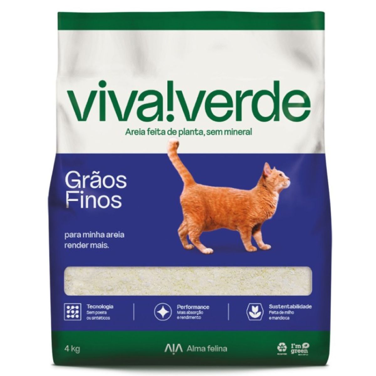VIVA VERDE - Arena Viva Verde Granos Finos 4kg