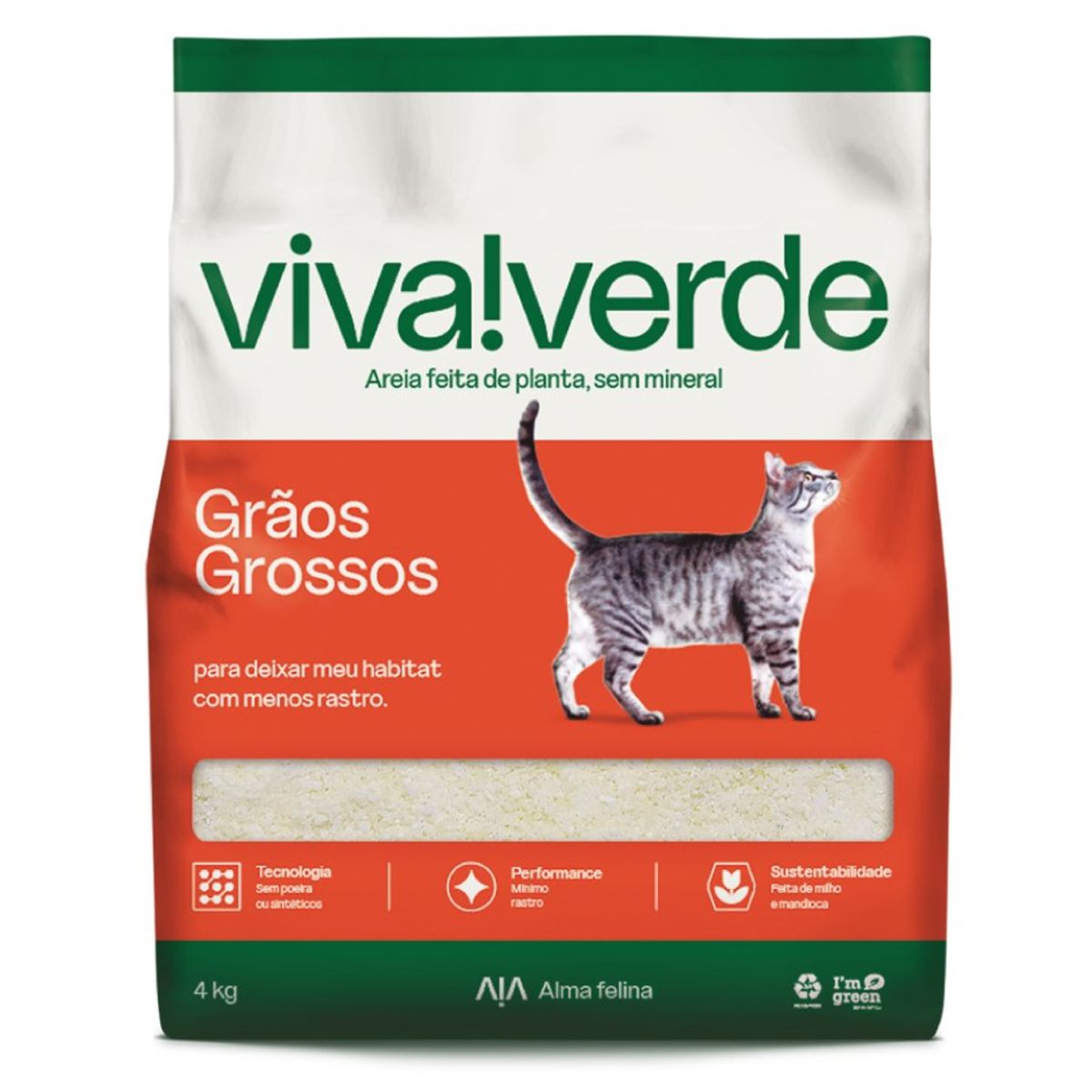 VIVA VERDE - Arena Viva Verde Granos Gruesos 4kg