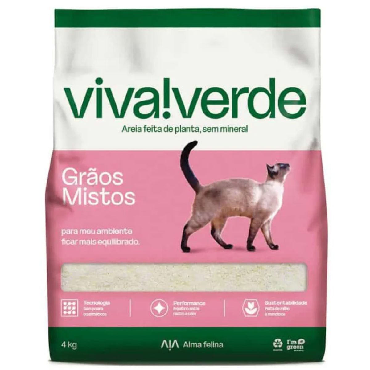 VIVA VERDE - Arena Viva Verde Granos Mixtos 4kg