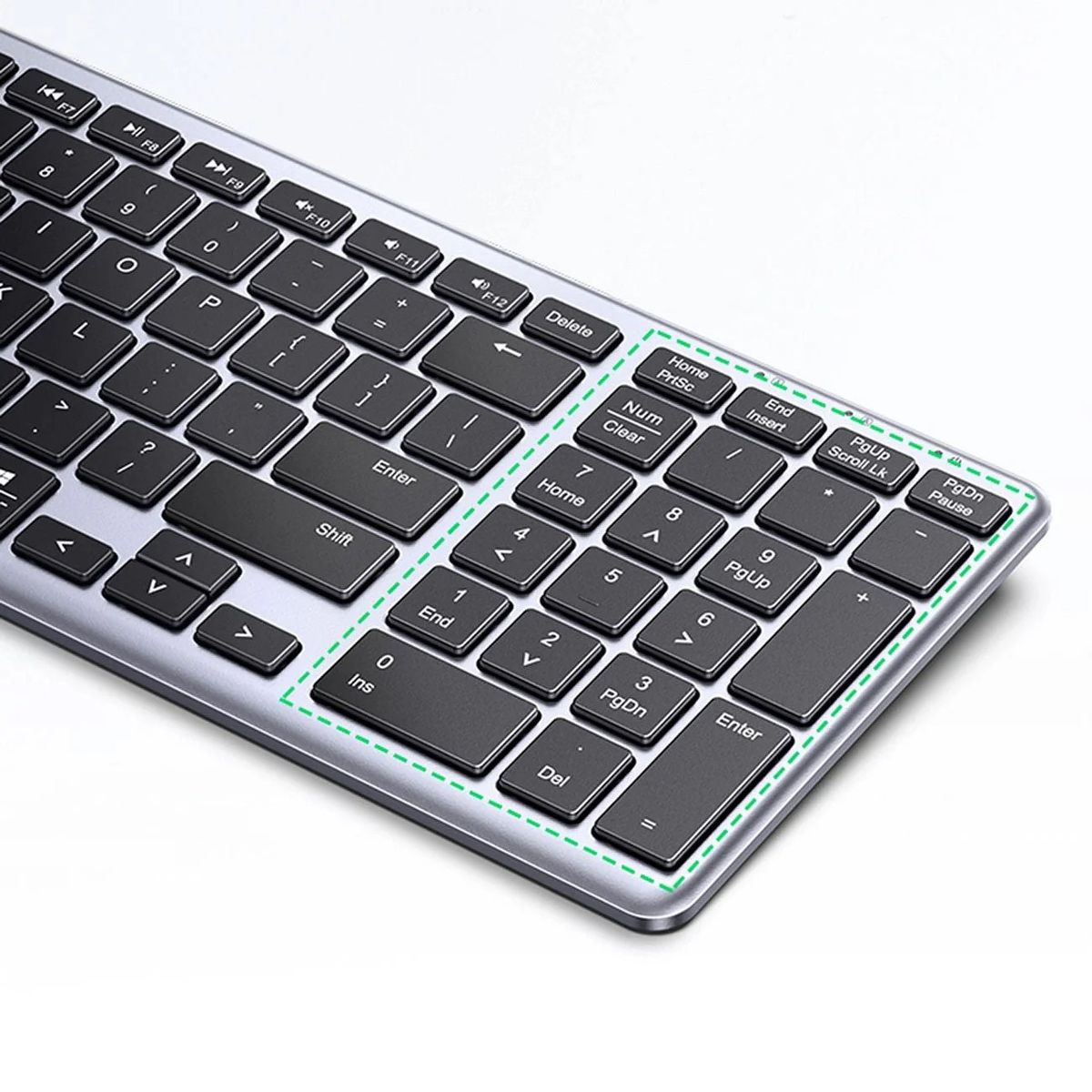 UGREEN - Teclado Inalámbrico US Recargable Bluetooth 2.4G Ugreen K0005 - 15258
