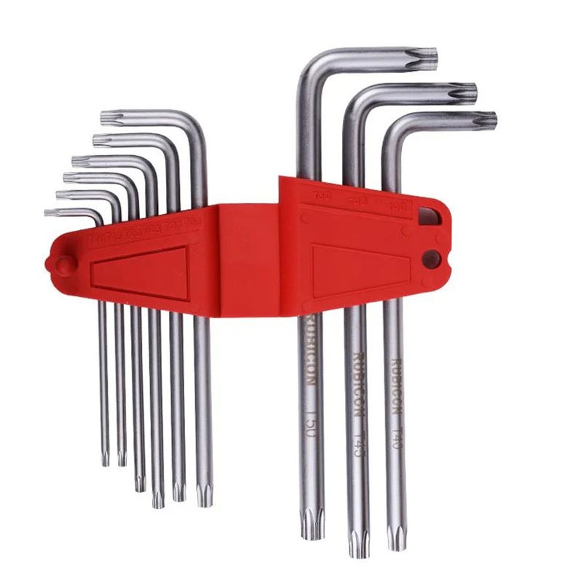 RUBICON - JUEGO 9PZA T10-T50 LLAVE TORX SEGURIDAD LARGA RTK-389L RUBICON jgox9pza - 127832