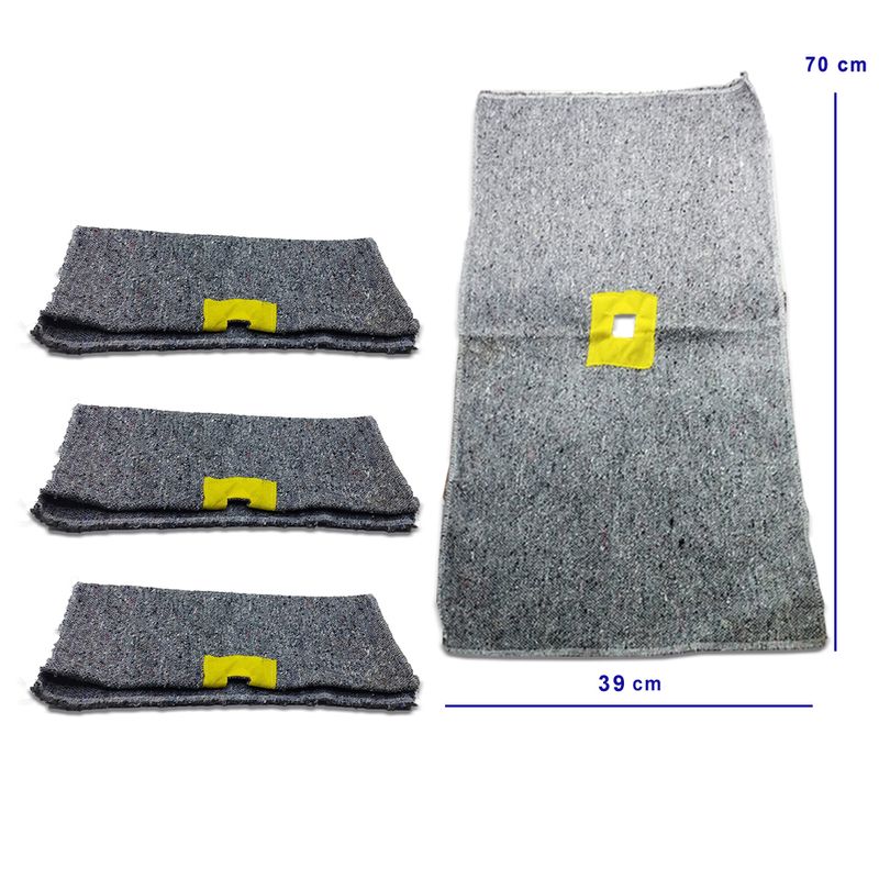 GENERICO - Pack 3 und Trapeador YUTE 70cm x 39cm Si Ojal