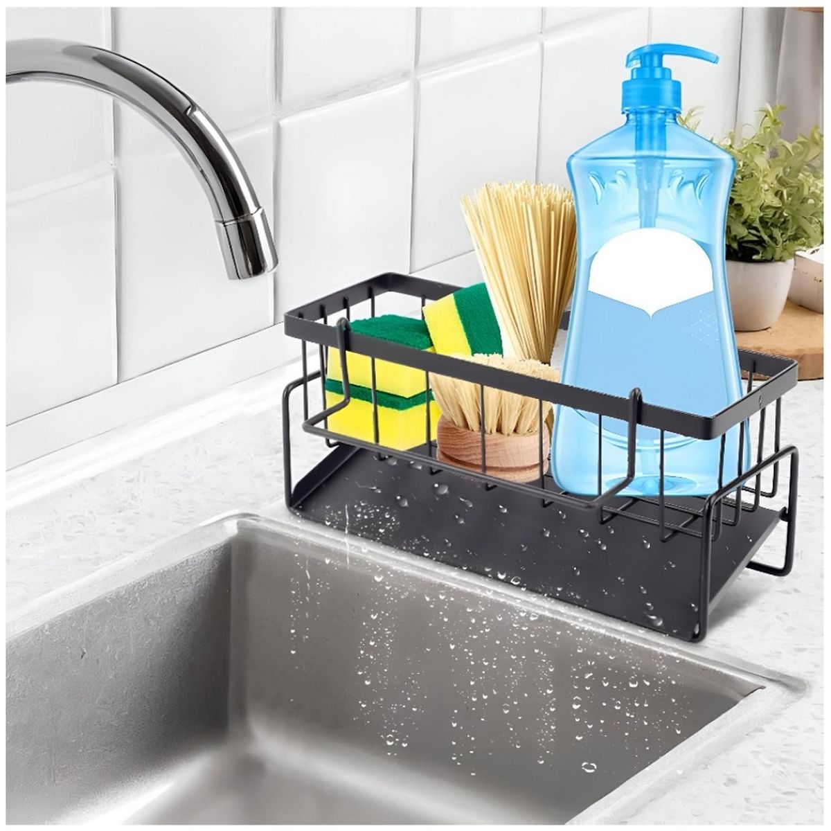 MINARI - Organizador de cocina con Toallero y Drenaje Automático OBD10