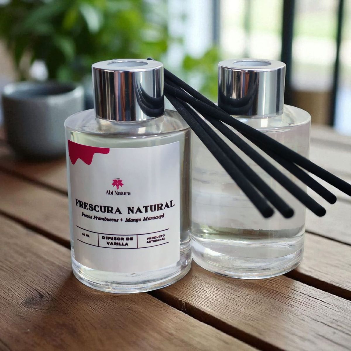 GENERICO - Difusor de Varillas Fragancia Frescura Natural 80 ml