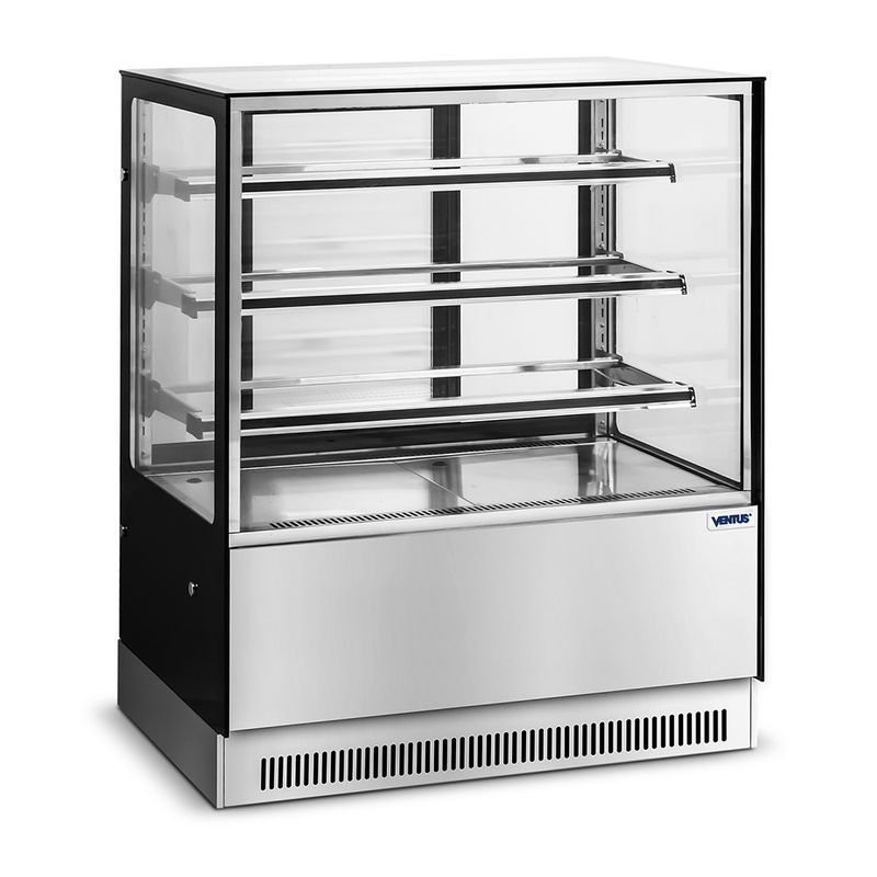 VENTUS - Vitrina Industrial Refrigerada Cuadrada 3 repisas VP-1000C Ventus
