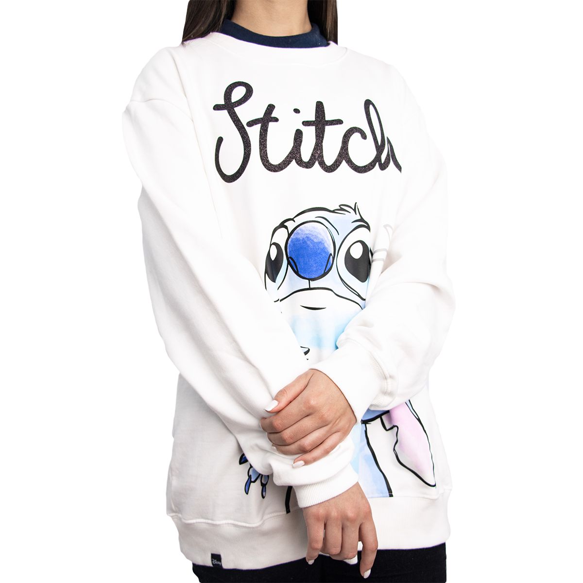 DISNEY - POLERA OVERSIZE LILO Y STITCH MUJER MARFIL