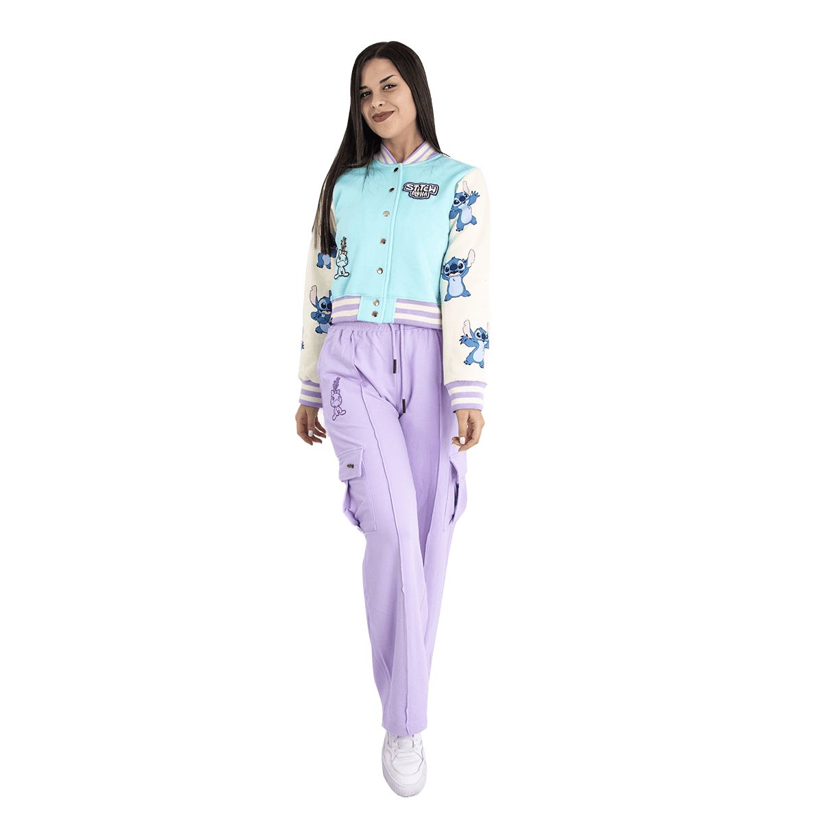 LILO & STITCH - Casaca Bomber Mujer Lilo y Stitch Color Turquesa