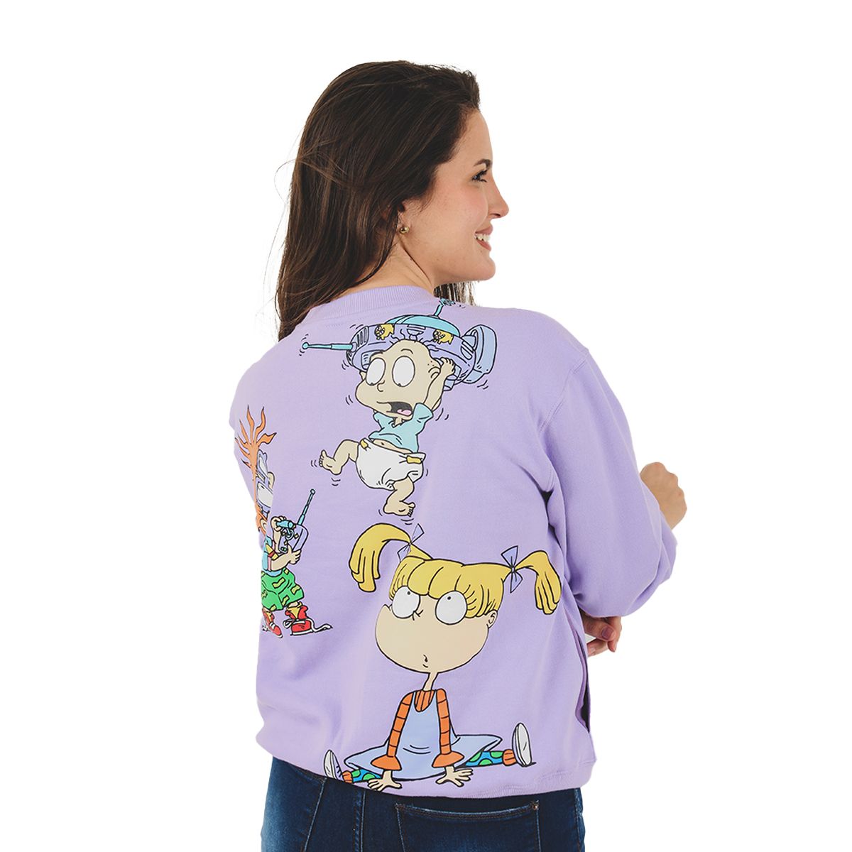 NICKELODEON - POLER BASICA NICK 90S MUJER LILA