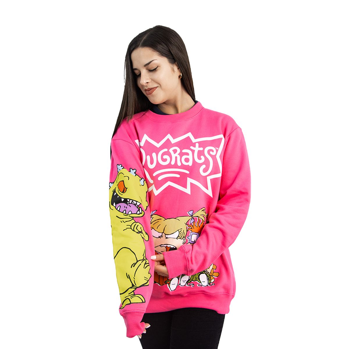 NICKELODEON - POLERA OVERSIZE NICK 90S MUJER ROSADO