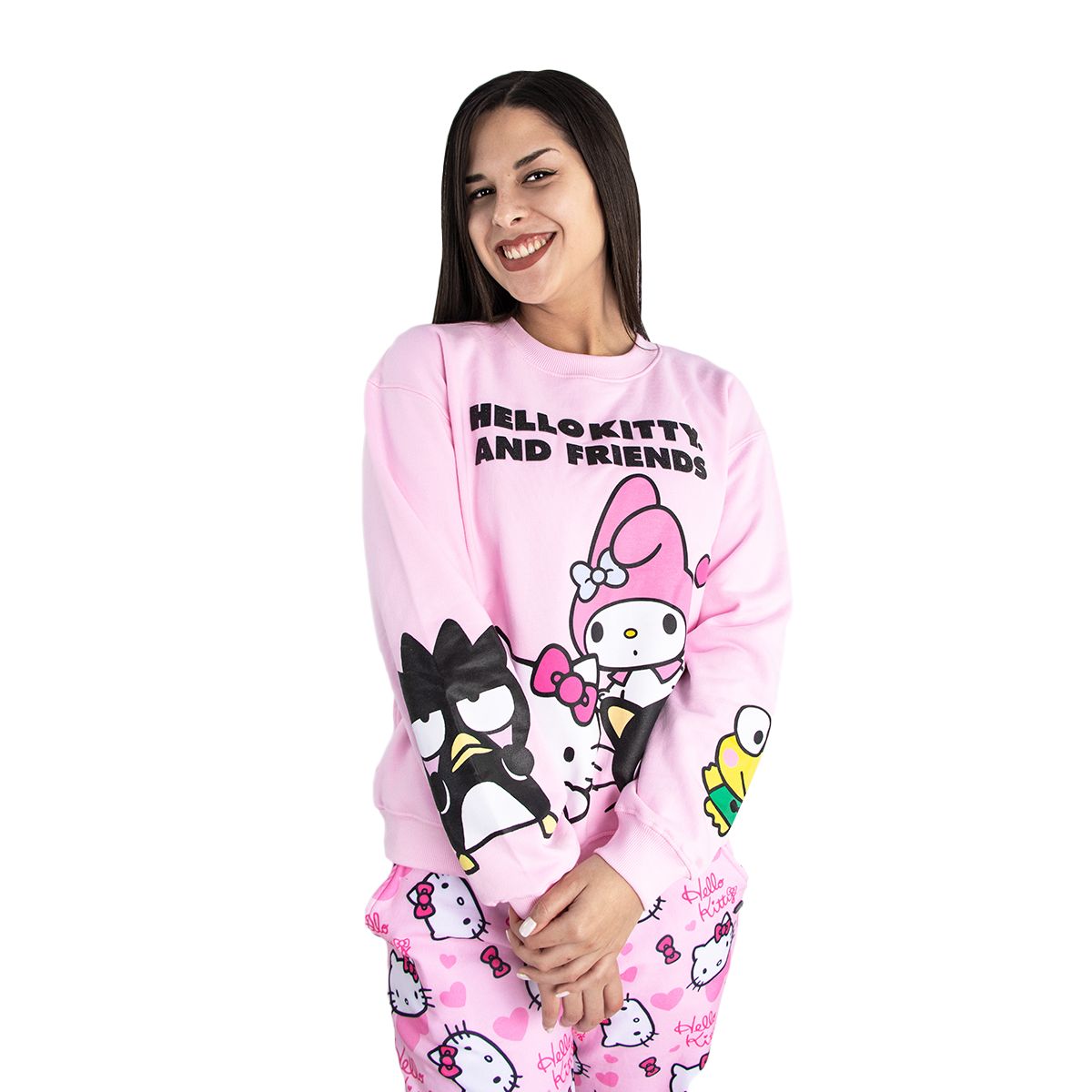 SANRIO - Polera  Mujer Hello Kitty Franela Rosado