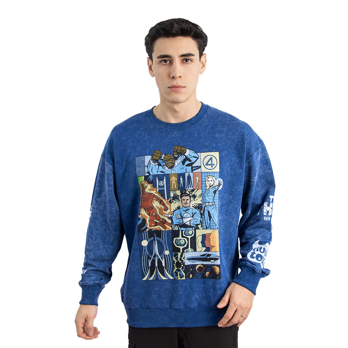 MARVEL - Polera de los 4 Fantasticos hombre  Azul