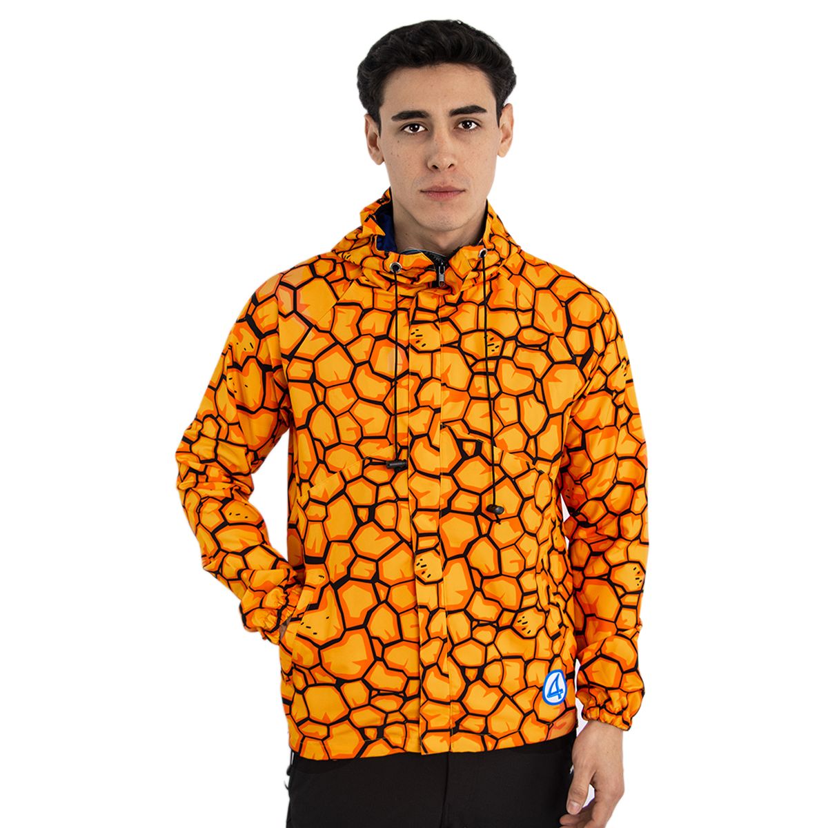 MARVEL - CASACA CORTAVIENTO LOS 4 FANTASTICOS HOMBRE AMARILLO