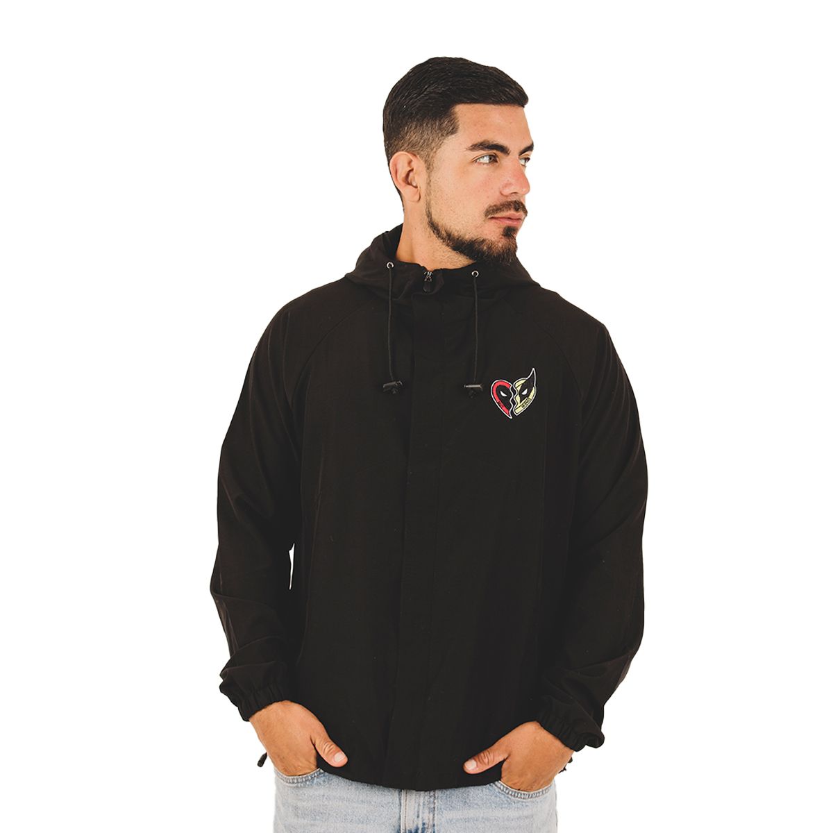 MARVEL - CORTAVIENTO DEAD POOL HOMBRE NEGRO