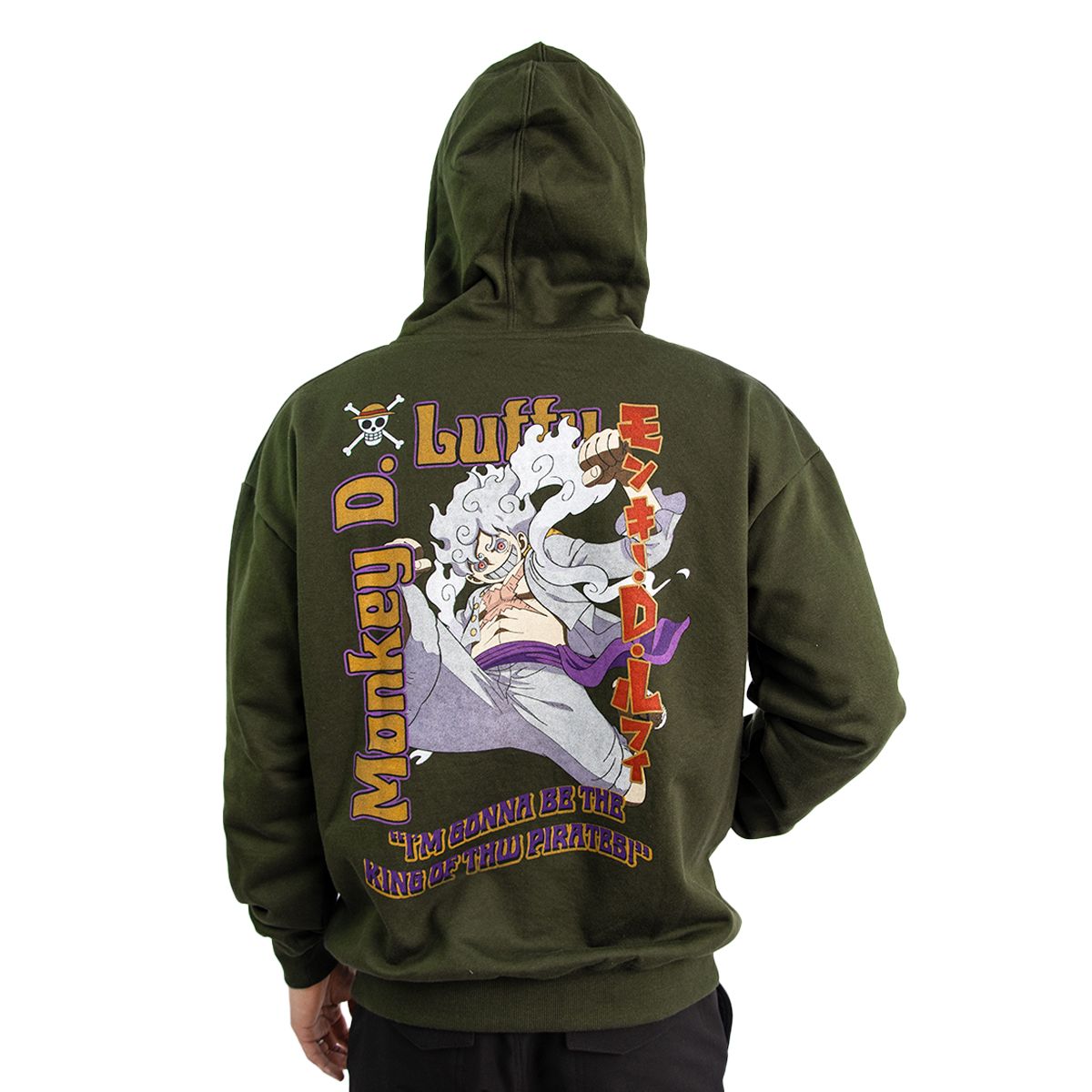 TOEI ANIMATION - CASACA CON CAPUCHA ONE PIECE HOMBRE VERDE MILIAR