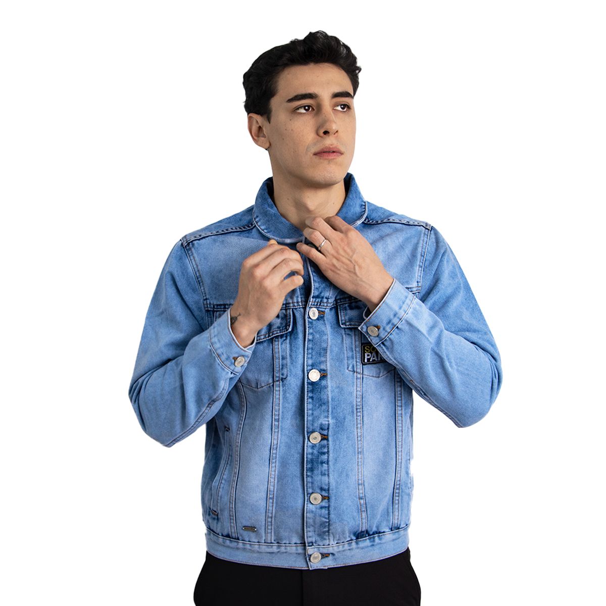 NICKELODEON - Casaca Denim Hombre South Park Color Celeste