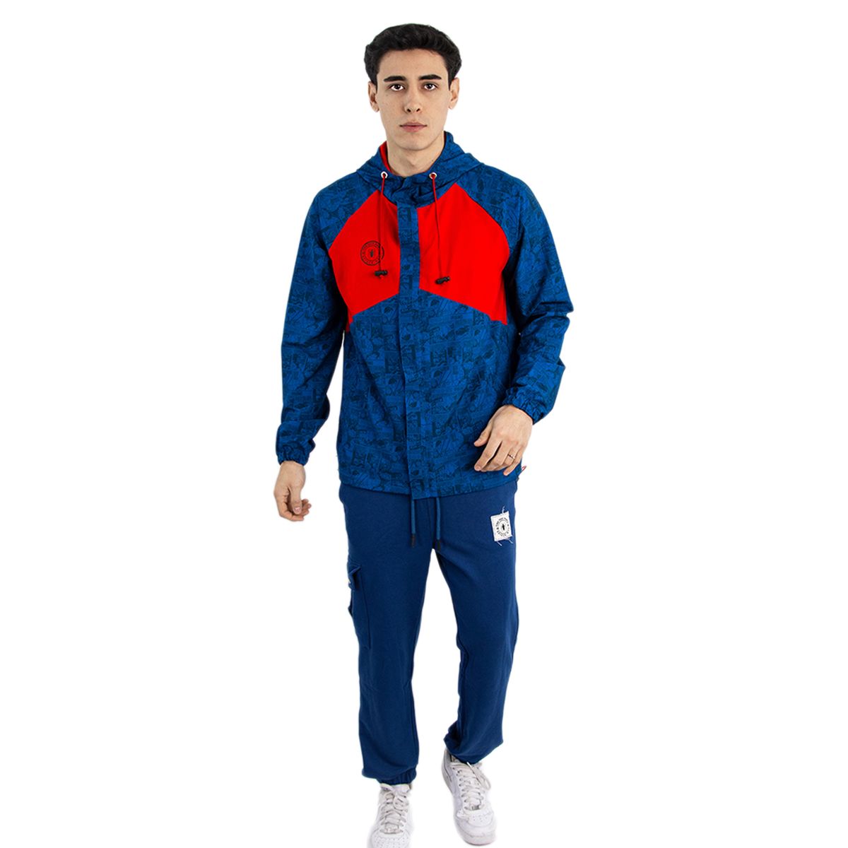 MARVEL - CASACA CORTAVIENTO SPIDERMAN HOMBRE AZUL