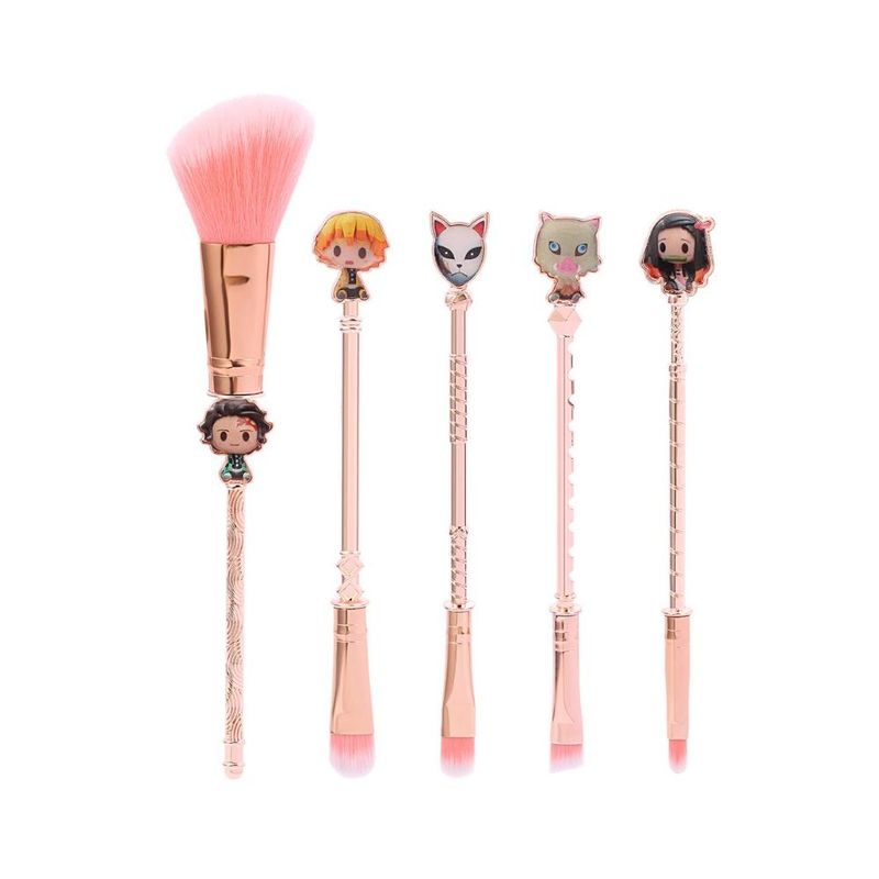 GENERICO - Set de 5 brochas Kimetsu no Yaiba, Demon Slayer