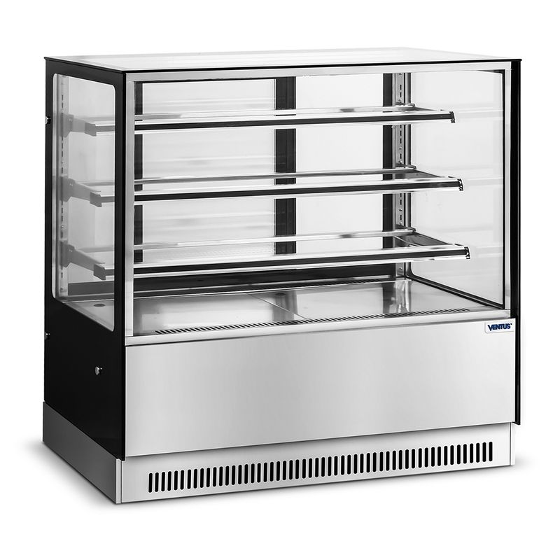 VENTUS - Vitrina Industrial Refrigerada Cuadrada 3 repisas VP-1500C Ventus
